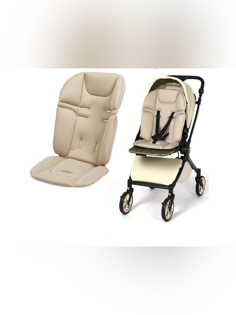 Baby Stroller Seat Liner for Most Stroller Models for Toddler Aged 0-5 Years Old